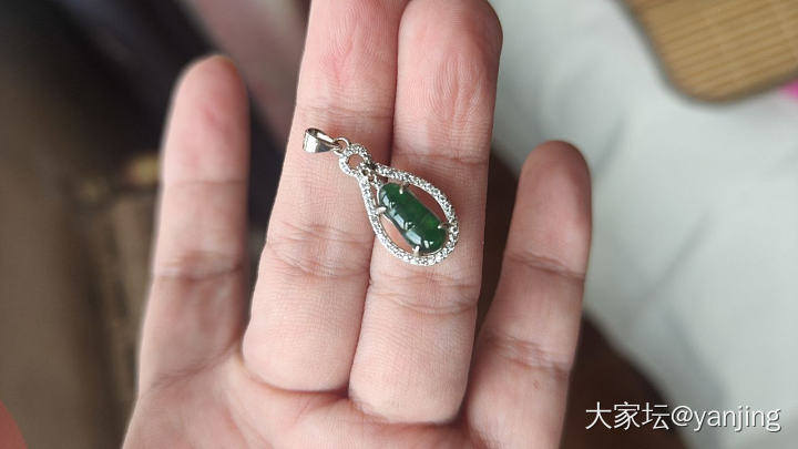 天然缅甸A货翡翠金镶银镶翡翠_翡翠