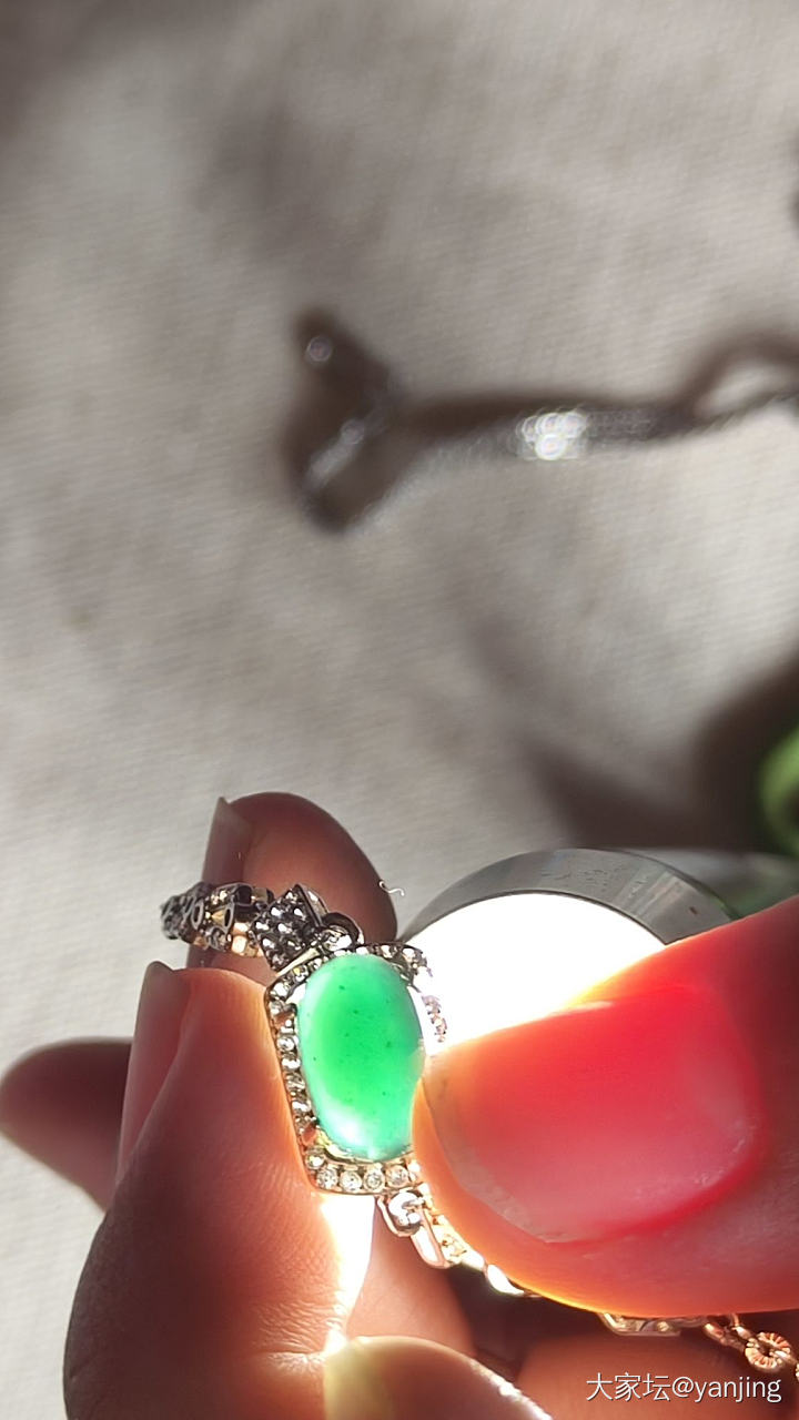 天然缅甸A货翡翠耳钉戒指手链_翡翠