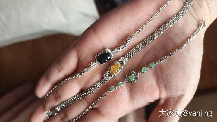 天然缅甸A货翡翠耳钉戒指手链_翡翠