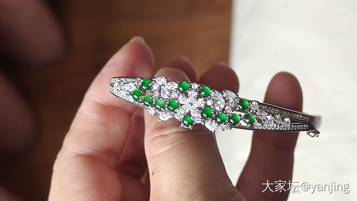 天然缅甸A货翡翠耳钉戒指手链_翡翠