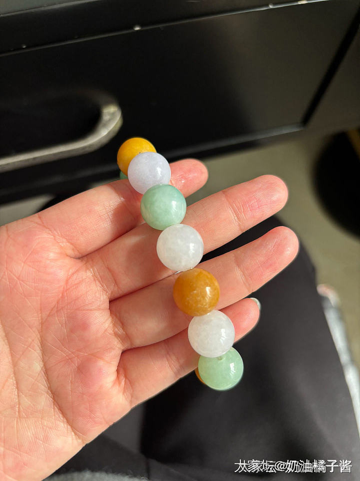 天然翡翠糖果手串_翡翠