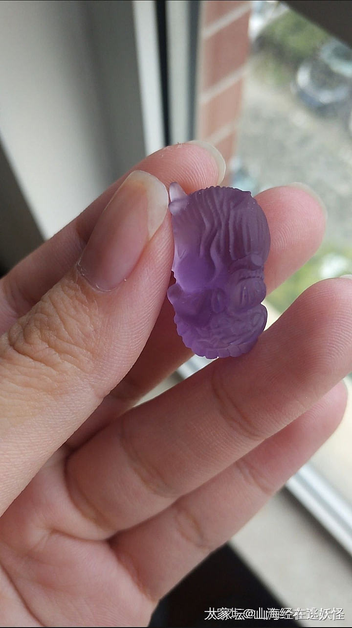 粉晶手牌紫水晶小龙女碧玺戒面_彩色宝石