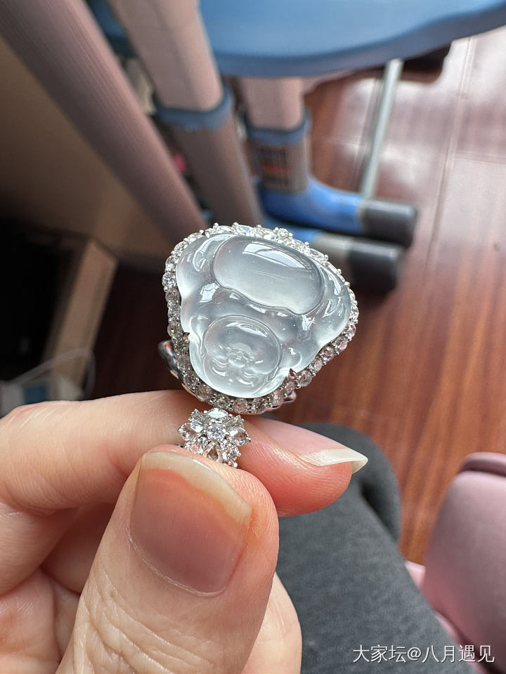 闲置高冰雪花佛_翡翠