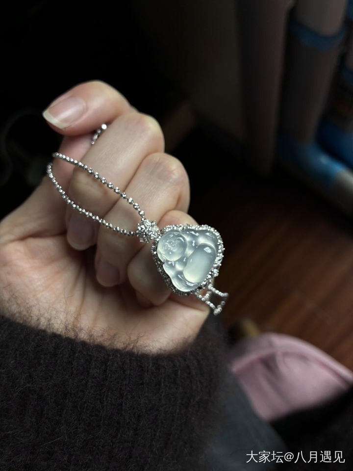 闲置高冰雪花佛_翡翠