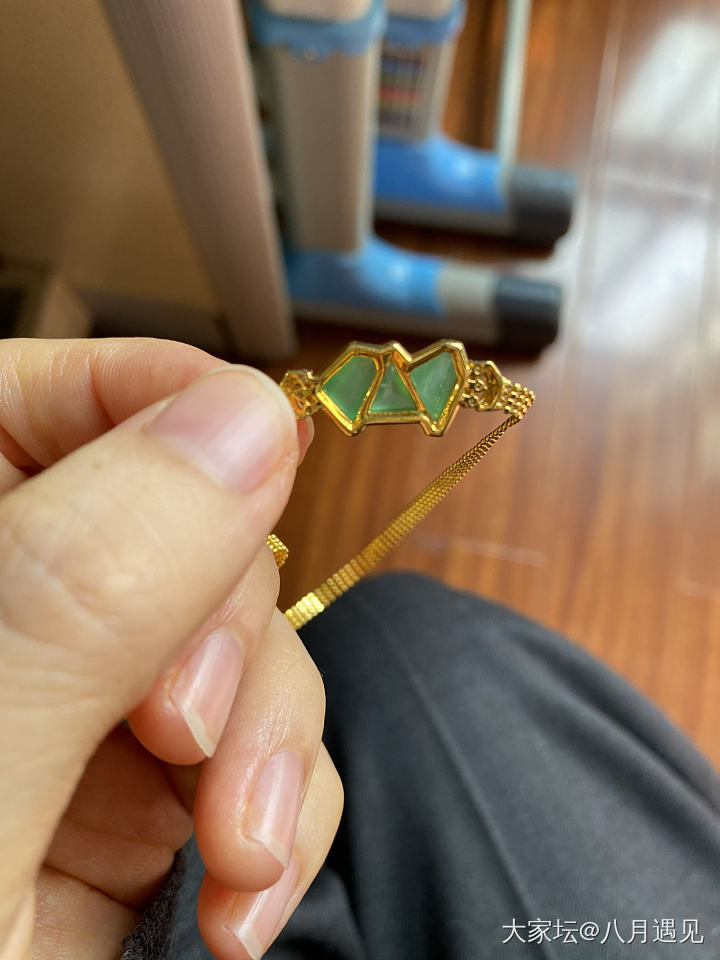 闲置随形冰甜绿翡翠项链_翡翠