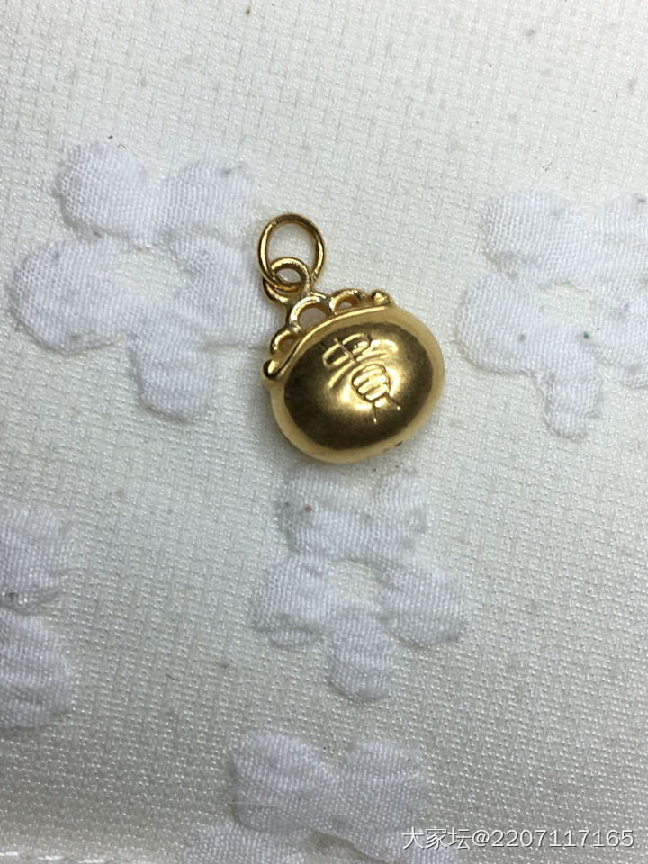 足金 3D硬金富贵小锁_金