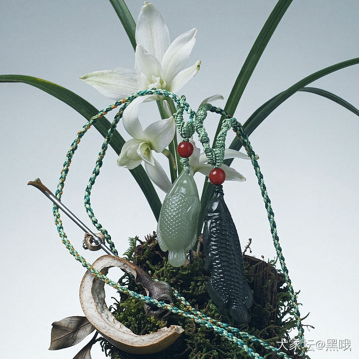 青花手镯、无事牌吊坠_和田玉