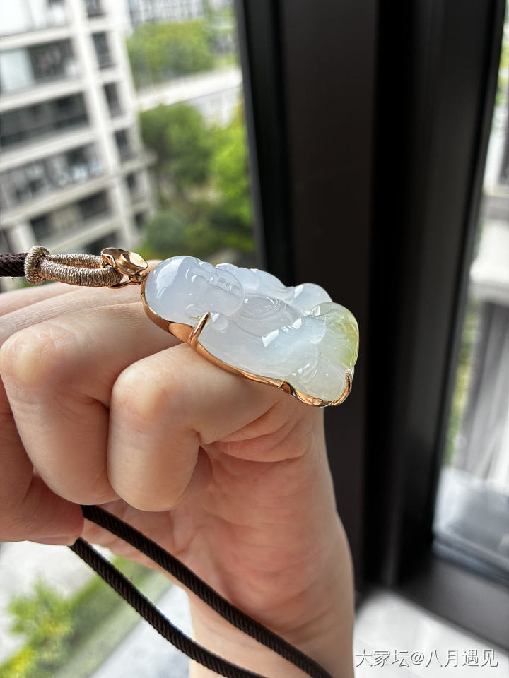 闲置老货翡翠三不佛_翡翠