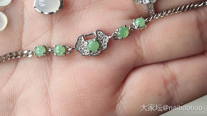 天然缅甸A货翡翠戒指手链_翡翠