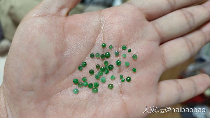 天然缅甸A货翡翠绿破手链_翡翠