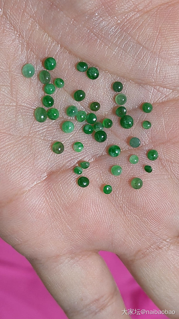天然缅甸A货翡翠绿破手链_翡翠