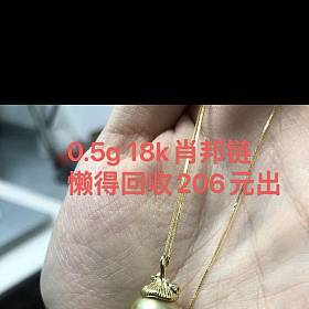 懒得回收 206出 0.5g18k肖邦链