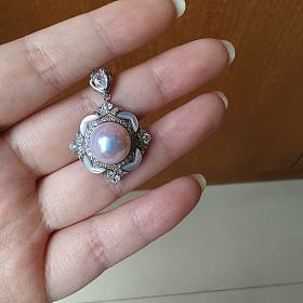 极品极光极炫天女光珍珠吊坠