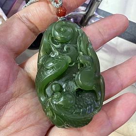 出老料俄碧连年有余牌