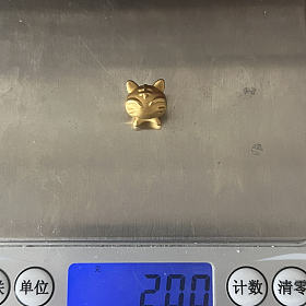 周生生生肖虎黄金转运珠