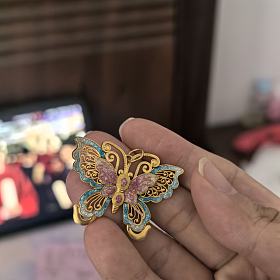 曼卡龙同款蝴蝶吊坠