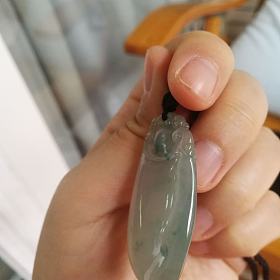 翡翠冰飘花大绿瓜