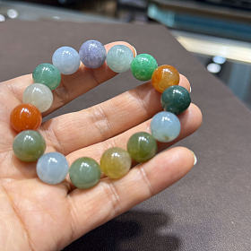 油画般色彩的多宝手串12.5mm