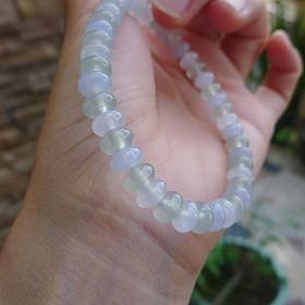 翡翠冰淡彩马卡龙算盘珠