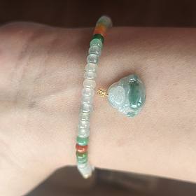 天然缅甸A货翡翠吊坠