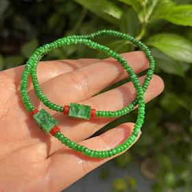 出翡翠绿算盘珠