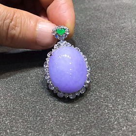 紫罗兰蛋面吊坠无封底