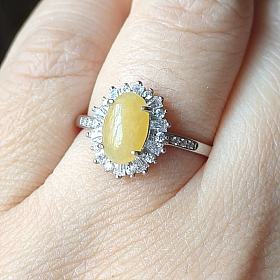 天然缅甸A货翡翠戒指