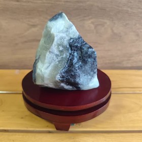 和田玉青花山料原石430克天然小摆件