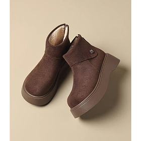 全新咖啡色雪地靴38码