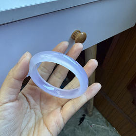 冰紫玉髓手镯52圈口