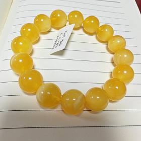 春节大降价！全新焦皮料蜜蜡手串