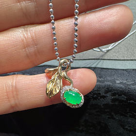 设计款绿豆芽吊坠