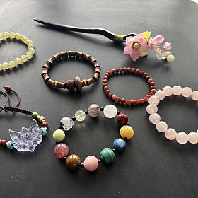 打包出入门级别的水晶南红朱砂和田