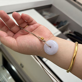 天然翡翠平安扣