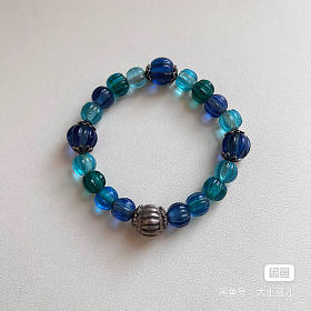 小年份老琉璃瓜珠手串