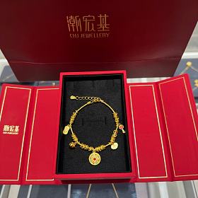 潮宏基罗盘手串