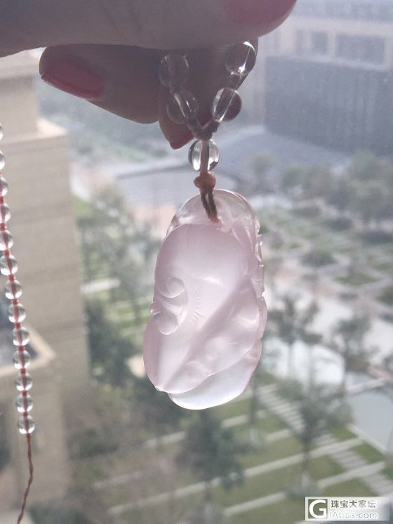 自己超喜欢的粉晶，发图欣赏+帮忙指导让我学习下～_水晶
