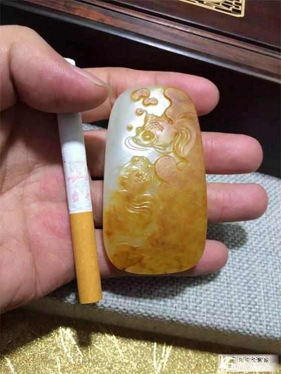 【宝玉府】绝美皮色 年年有余 70克_玉石