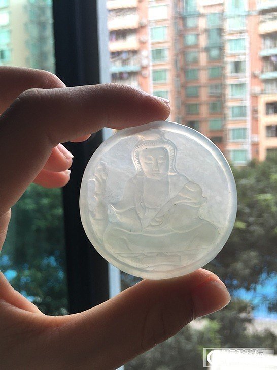 冰种吊坠们出了，平安扣，如意，福瓜啥的~附带一个碧玉手牌_翡翠