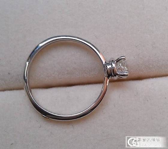 通灵专柜正品半克拉蓝色火焰钻戒_钻石
