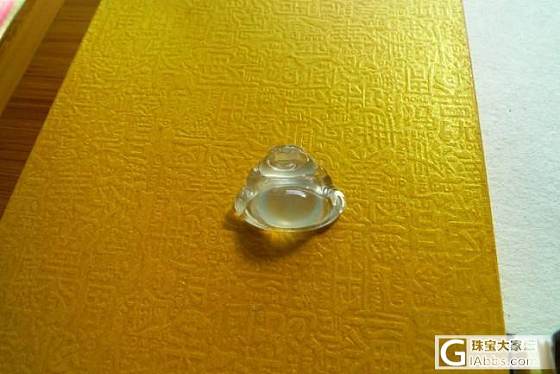 一直想买一个翡翠佛公给老婆，却苦于对翡翠一点都不懂，现看种一枚，求帮忙看看。_翡翠