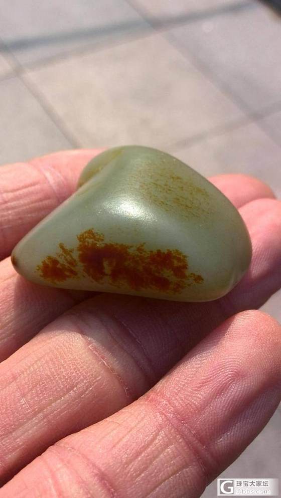 细密熟络聚红油皮暖色青白牌子籽_青白玉和田玉