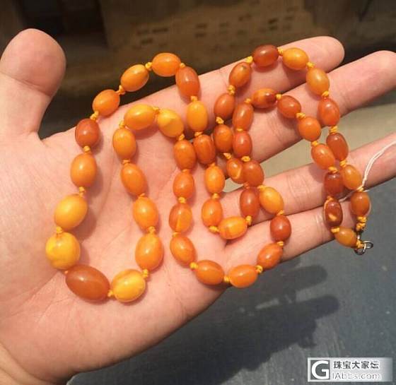 （老蜜蜡）老穆斯林念珠一条，塔链，看一眼就会爱上，明价转让，闪必回。_名贵宝石