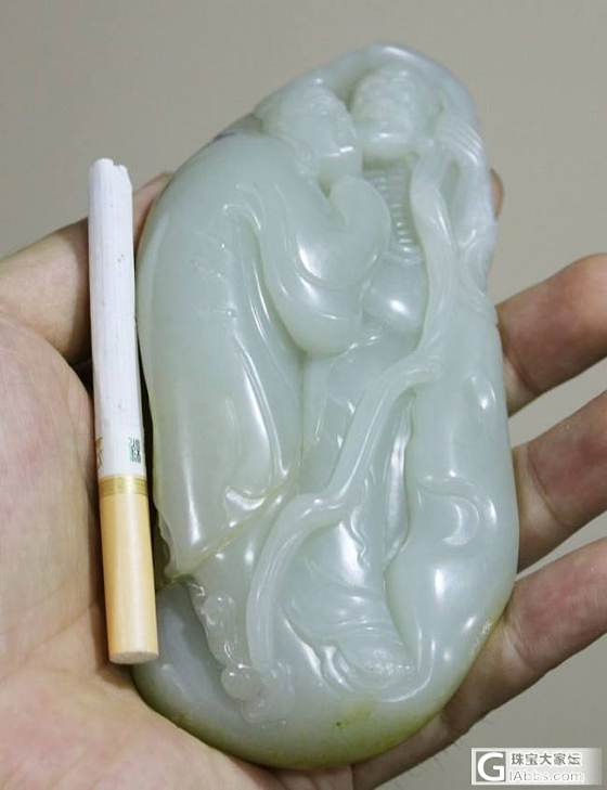 和田白玉【玉友园】450克“天机”_玉石