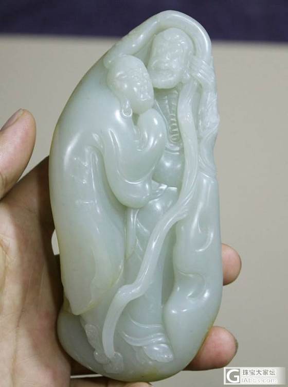 和田白玉【玉友园】450克“天机”_玉石