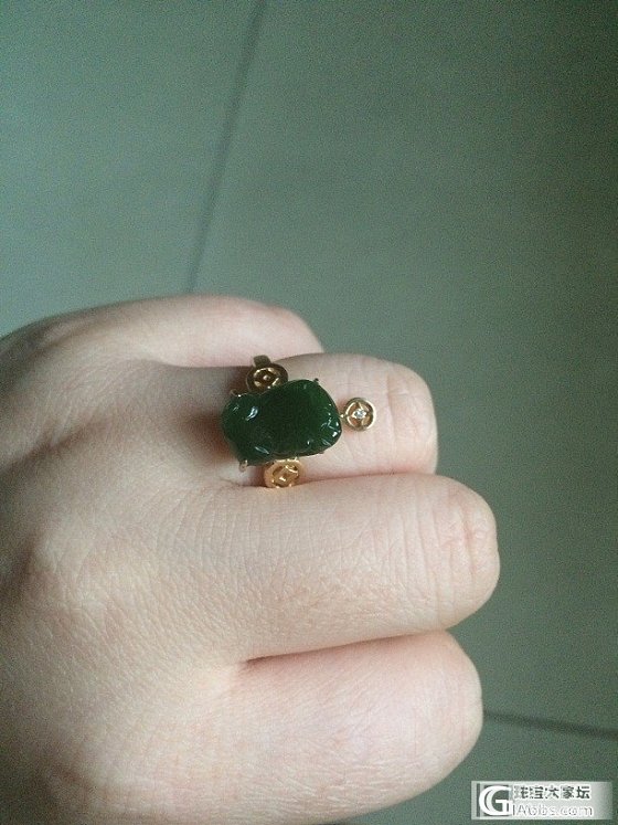 镶嵌小戒指，碧玉小猫眼手链，项圈还图_品尚翡翠