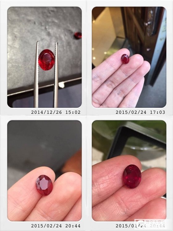 传说中的帝王红 哈哈_刻面宝石机构证书红宝石