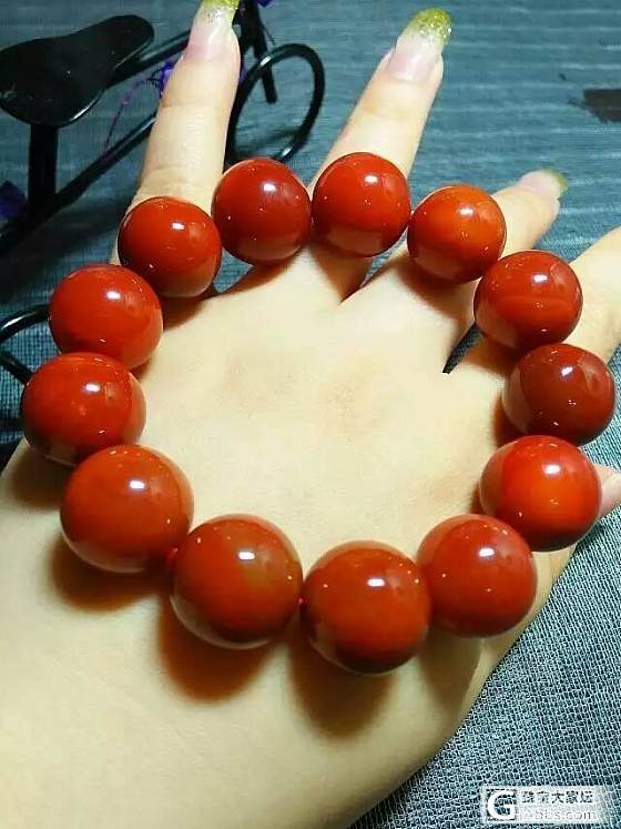精品【九口南红】15.5MM圆珠，满肉满色！秒杀特价！_玛瑙