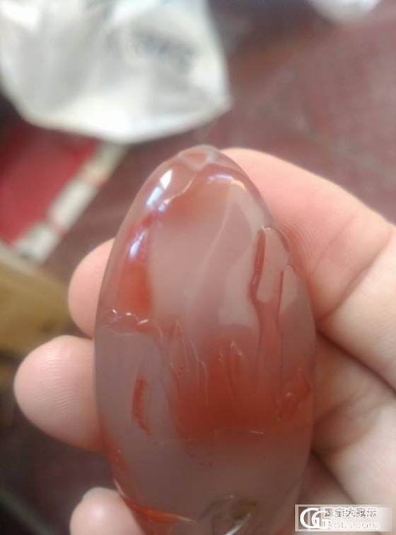 两个南红冰飘巧雕山水牌子_南红