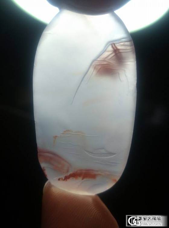 两个南红冰飘巧雕山水牌子_南红